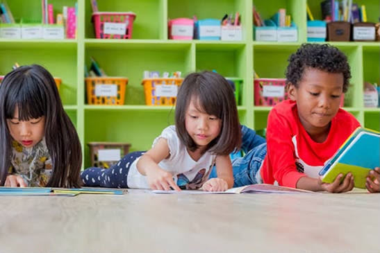 children learning